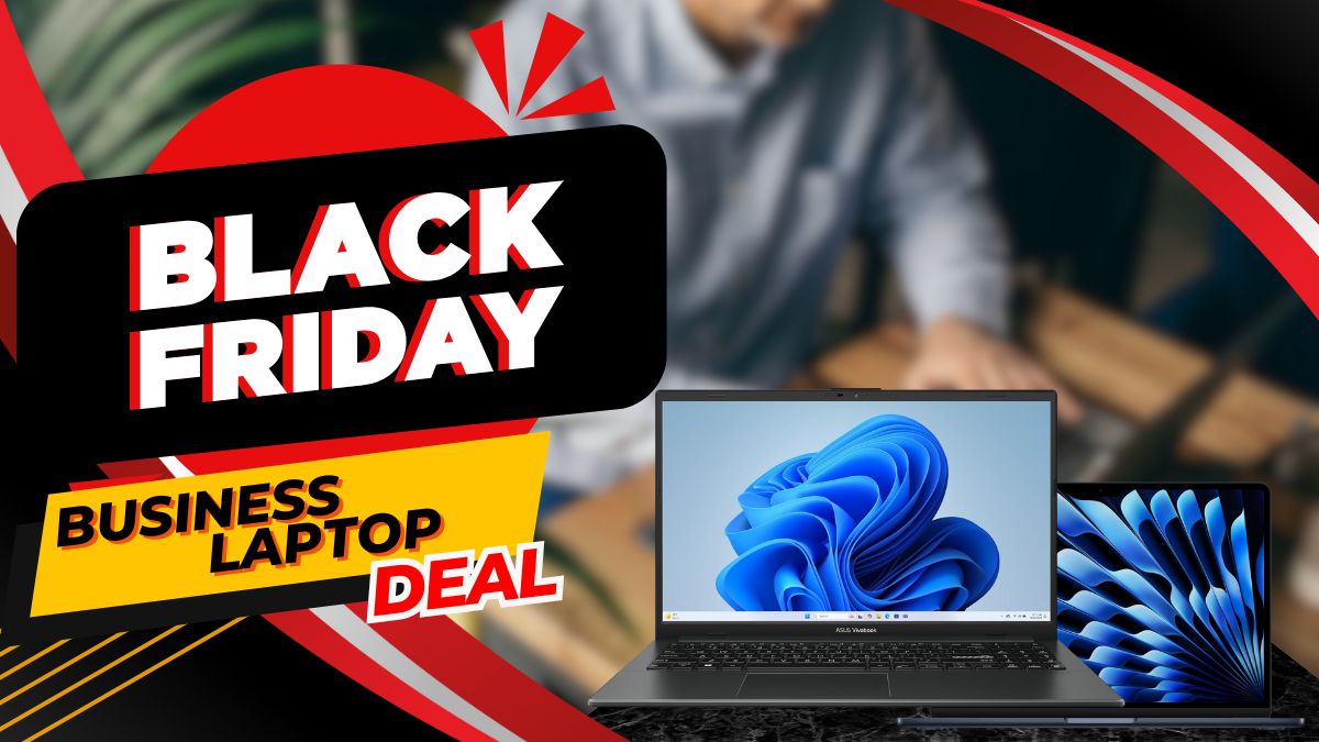 Business laptop banner